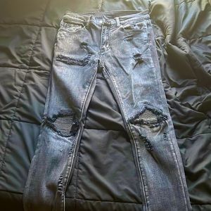 Vintage Black Distressed mnml Jeans